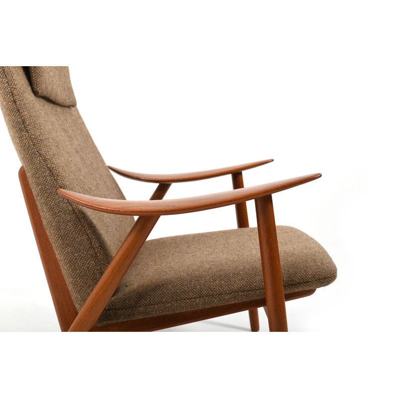 Sedia da salotto vintage in teak di Illum Wikkelsø per Søren Willadsen Møbelfabrik, 1950