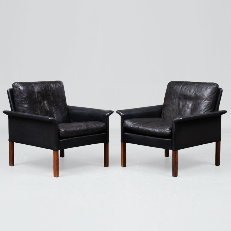 Pair of vintage armchairs by Hans Olsen for C.S. Furniture, Denmark 1960s