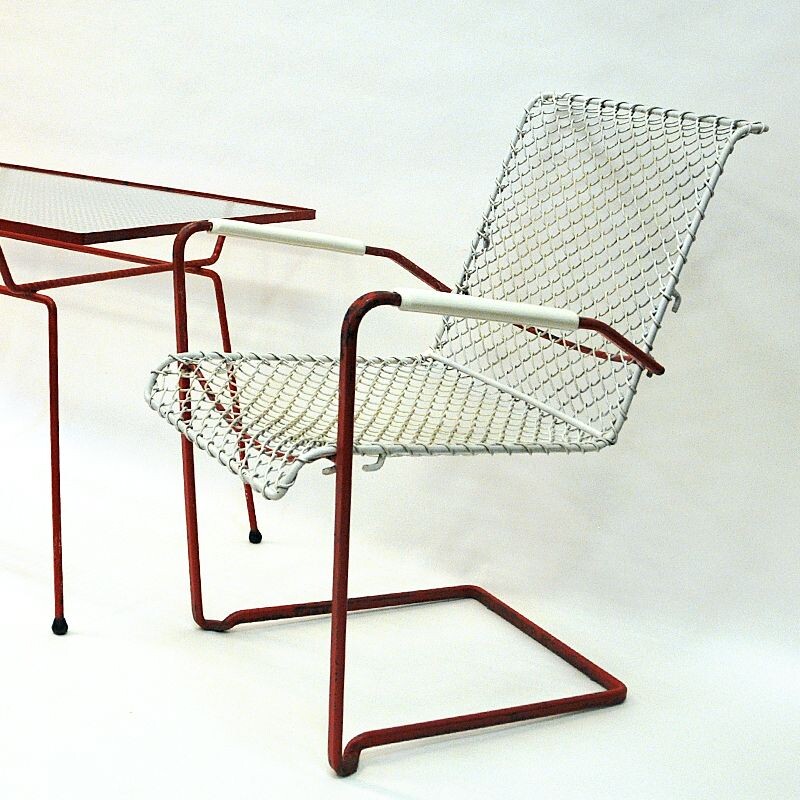 Vintage garden furniture set by Grythyttan, Sweden 1950s