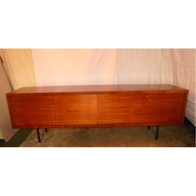 Vintage mahogany sideboard by Paul Geoffroy for Roche Bobois, 1960s