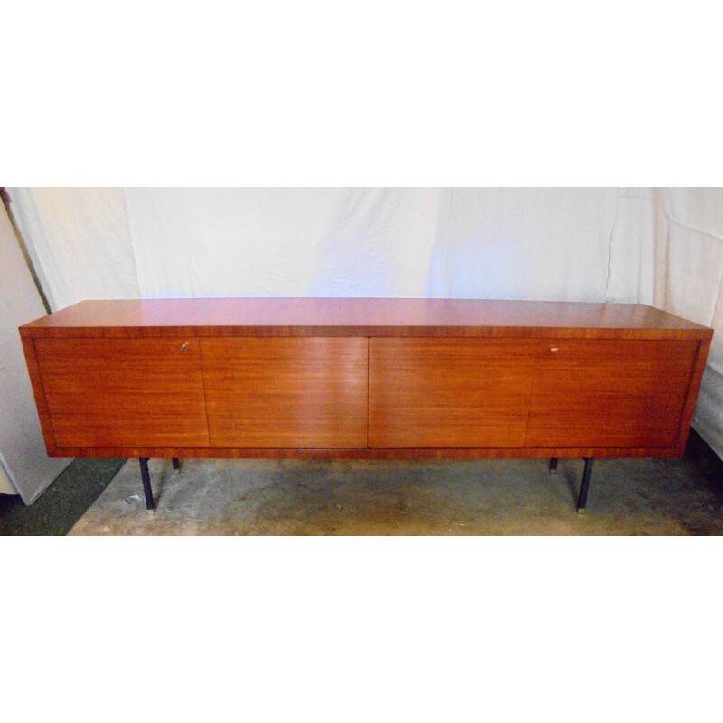 Vintage mahogany sideboard by Paul Geoffroy for Roche Bobois, 1960s