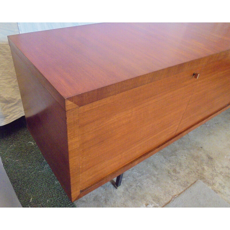 Vintage mahogany sideboard by Paul Geoffroy for Roche Bobois, 1960s