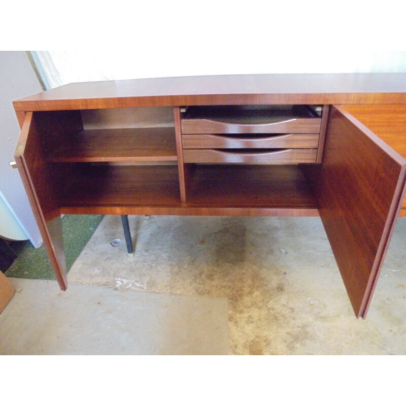 Vintage mahogany sideboard by Paul Geoffroy for Roche Bobois, 1960s