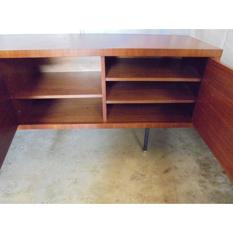 Vintage mahogany sideboard by Paul Geoffroy for Roche Bobois, 1960s