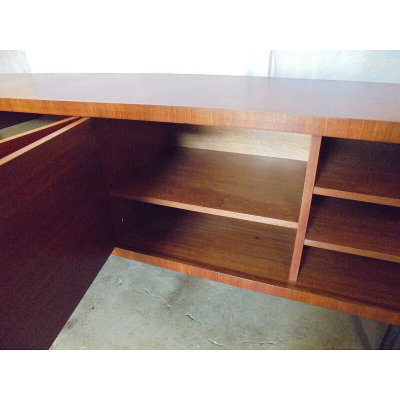 Vintage mahogany sideboard by Paul Geoffroy for Roche Bobois, 1960s