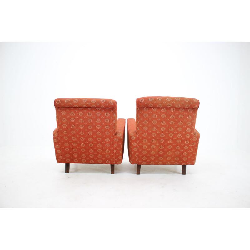 Pair of vintage armchairs by Jindrich Halabala, Czechoslovakia s