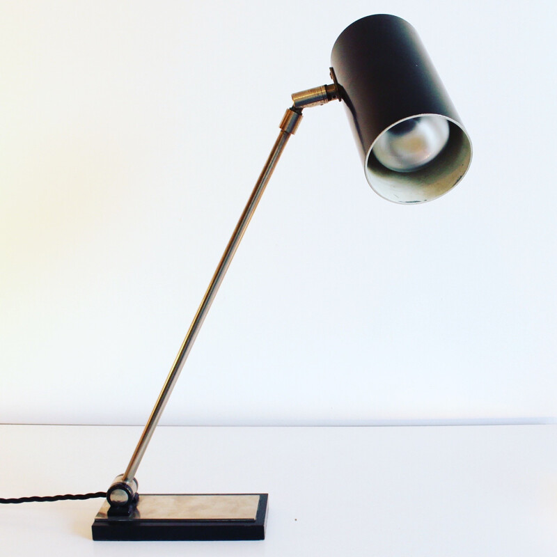 Dutch Philips desk lamp in metal - 1950s