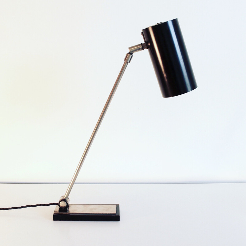 Dutch Philips desk lamp in metal - 1950s