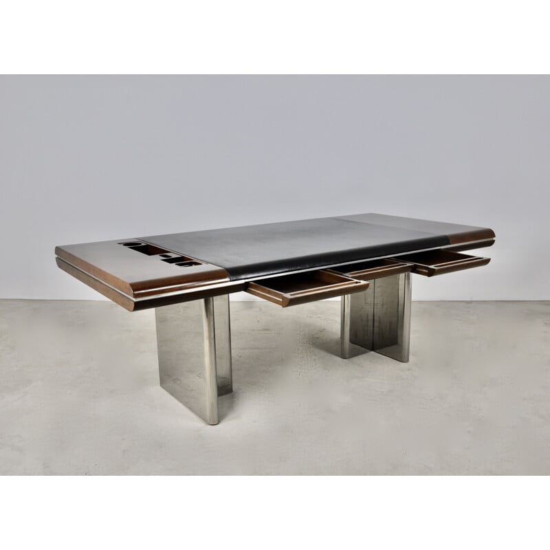 Vintage Italian desk by Hans von Klier for Skipper, 1970s