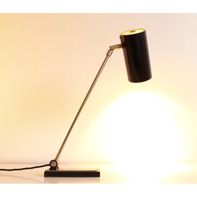 Dutch Philips desk lamp in metal - 1950s