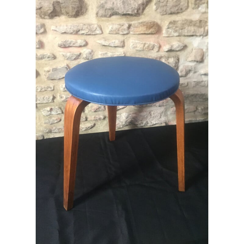 Tabouret tripode vintage par STEINER, 1950