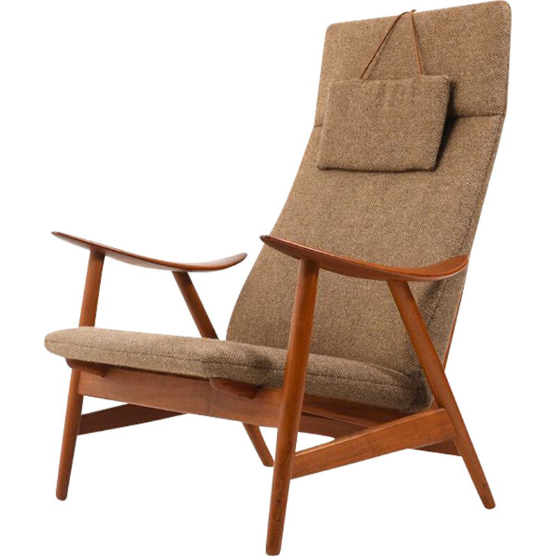 Sedia da salotto vintage in teak di Illum Wikkelsø per Søren Willadsen Møbelfabrik, 1950