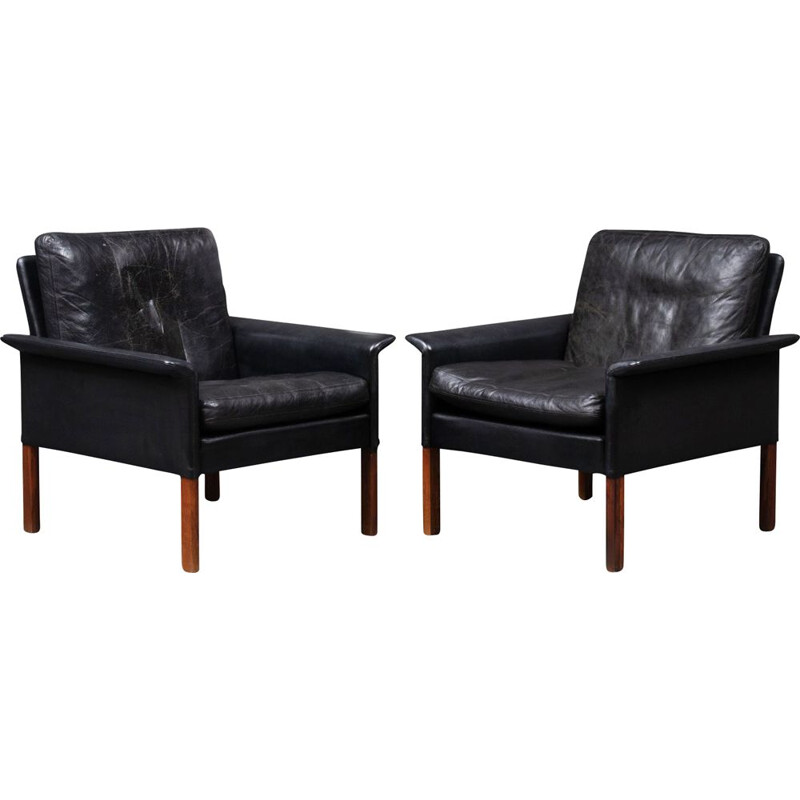 Pair of vintage armchairs by Hans Olsen for C.S. Furniture, Denmark 1960s