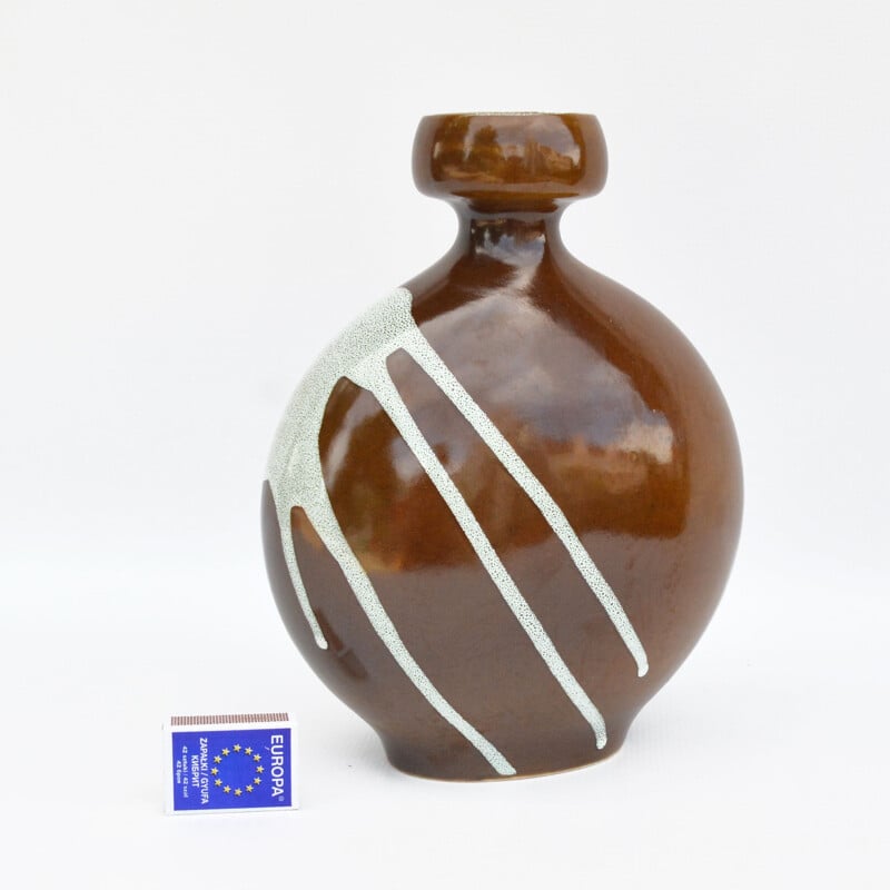 Vase vintage en céramique de Keramika Kravsko, Tchécoslovaquie 1960
