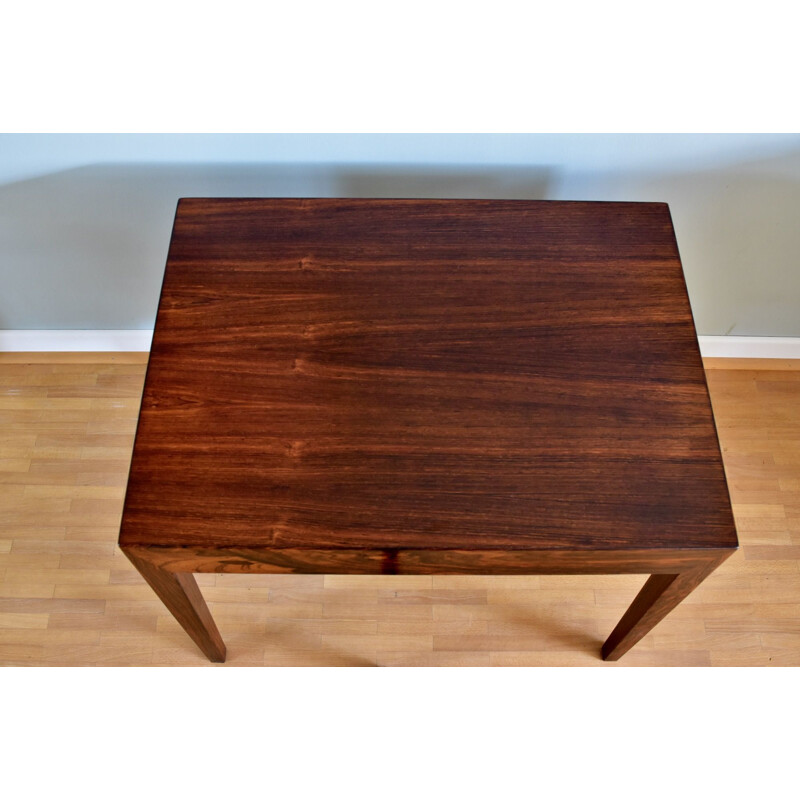 Vintage side sewing table by Severin Hansen for Haslev Møbelsnedkeri, Denmark 1960s