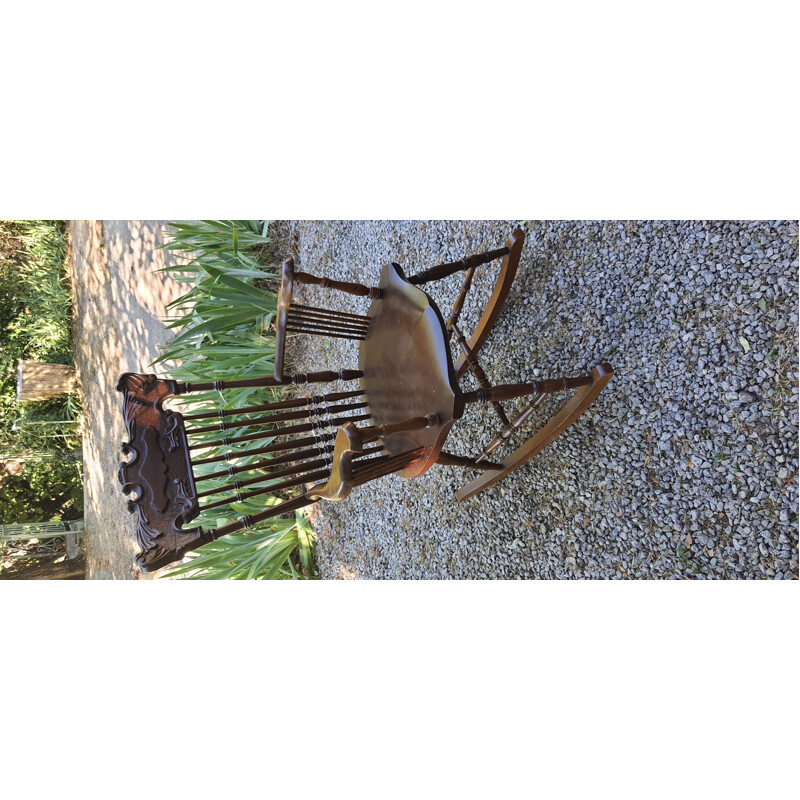 Vintage wooden rocking chair