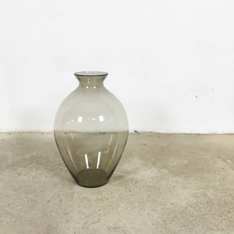 WMF "Turmalin" vase in glass,  Prof. Wilhelm WAGENFELD - 1960s