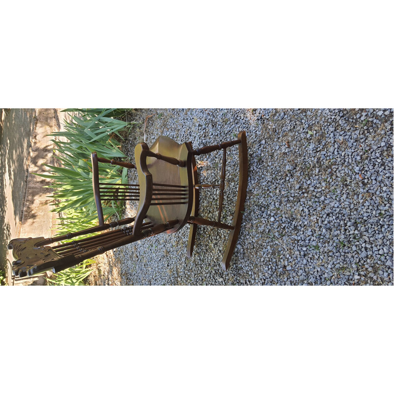 Vintage wooden rocking chair