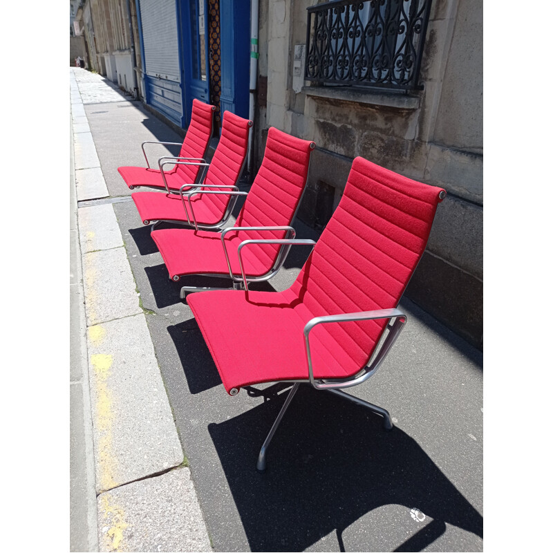 Set of 4 vintage armchairs EA116 by Charles Eames for Vitra, 1990s