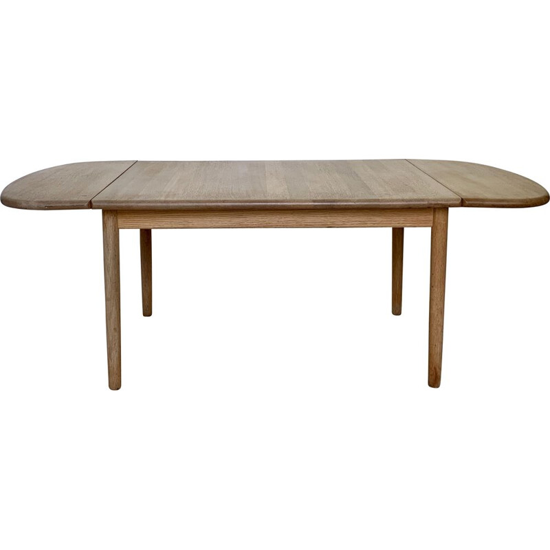 Mesa de centro vintage escandinava de roble macizo de Hans Wegner para Getama, 1981