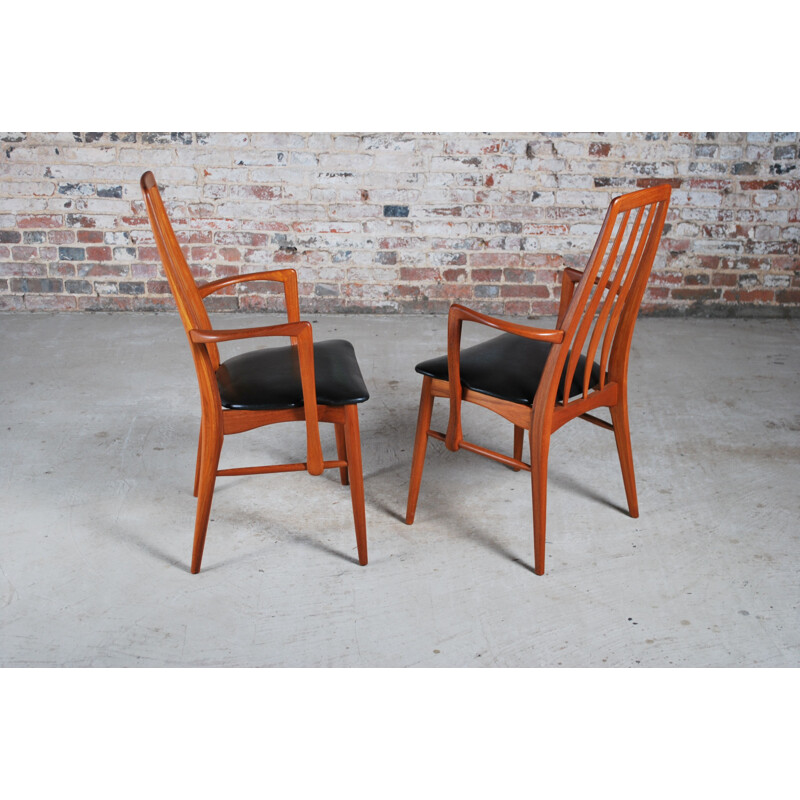Set of 6 mid century teak dining chairs by Niels Koefoed for Koefoeds Hornslet, 1960s