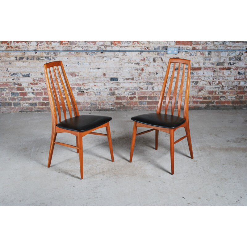 Set of 6 mid century teak dining chairs by Niels Koefoed for Koefoeds Hornslet, 1960s