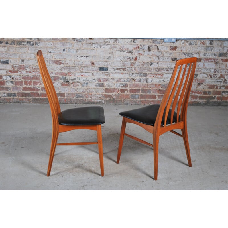 Set of 6 mid century teak dining chairs by Niels Koefoed for Koefoeds Hornslet, 1960s