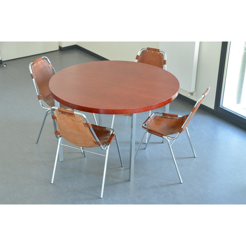 Minvielle desk in mahogany, Pierre GUARICHE - 1960s