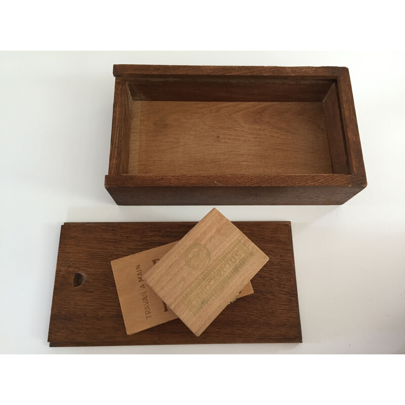 Set of 3 vintage wooden boxes