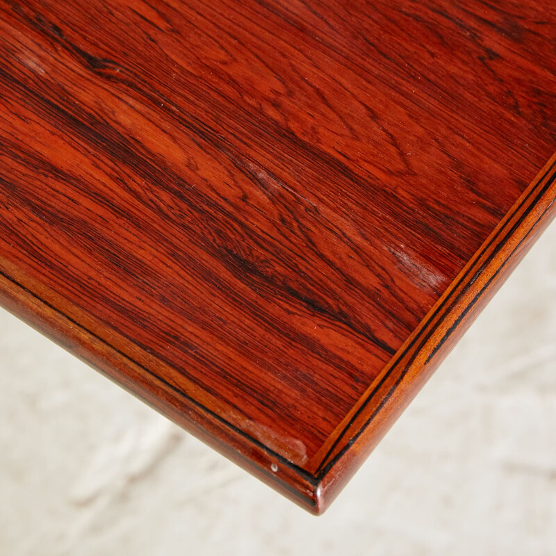 Mesa extensible vintage de madera de palisandro