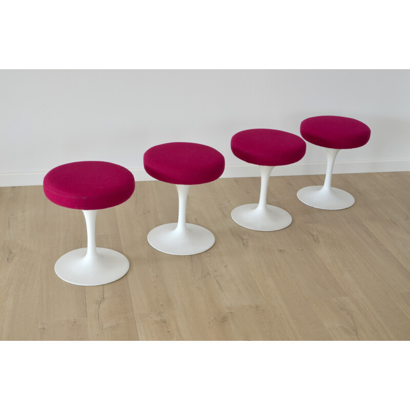 Set of 4 "Tulip" Knoll stools, Eero SAARINEN - 1970s