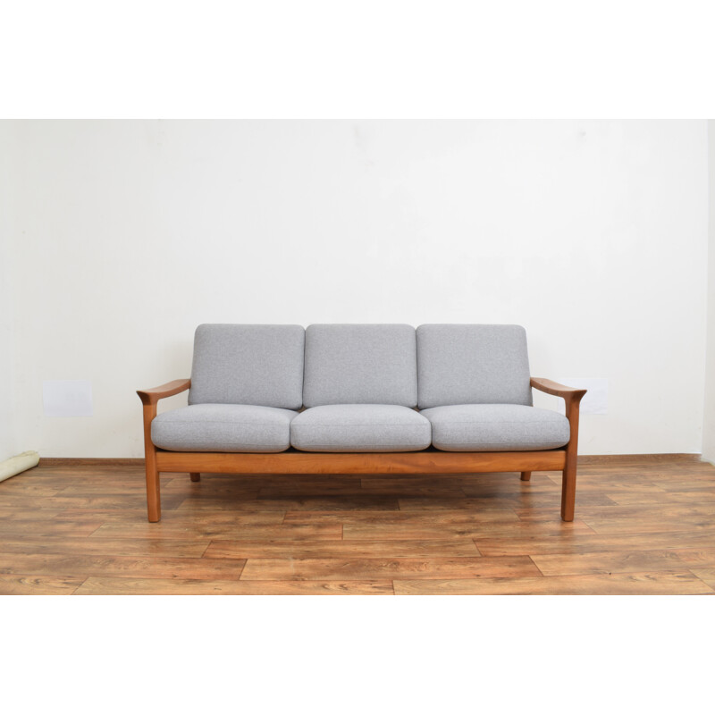 Mid-century teak sofa by Juul Kristensen, Denmark 1960s