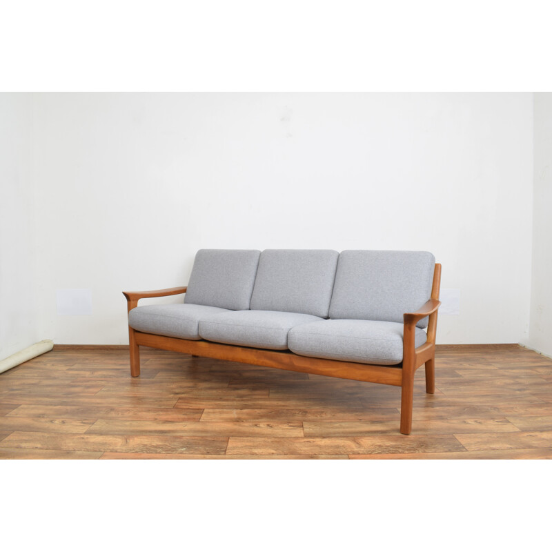 Mid-century teak sofa by Juul Kristensen, Denmark 1960s