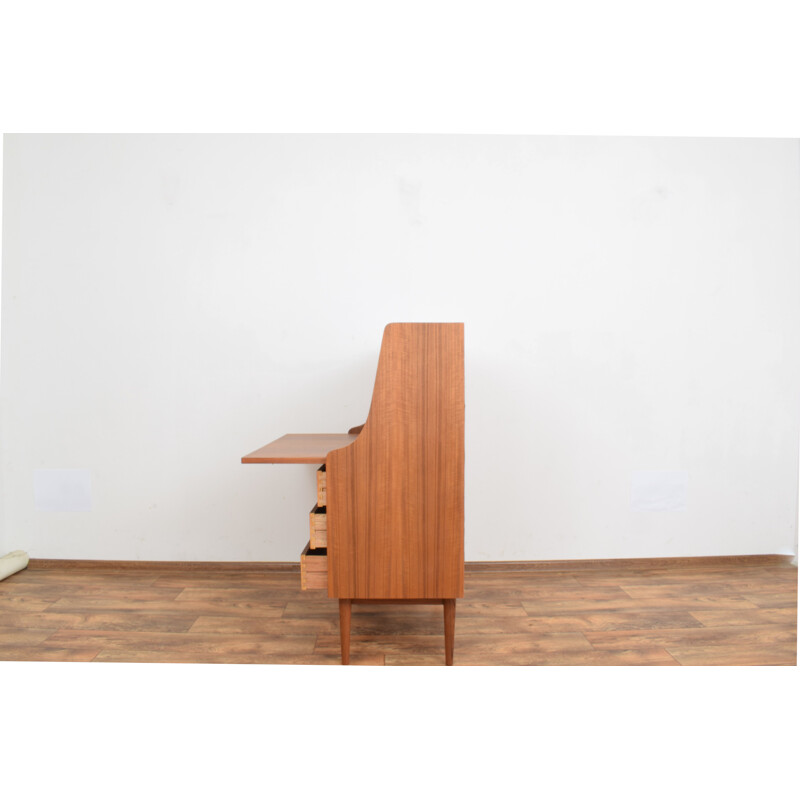 Mid-century Danish teak secretary by Gunnar Nielsen for Tibergaard, 1960s