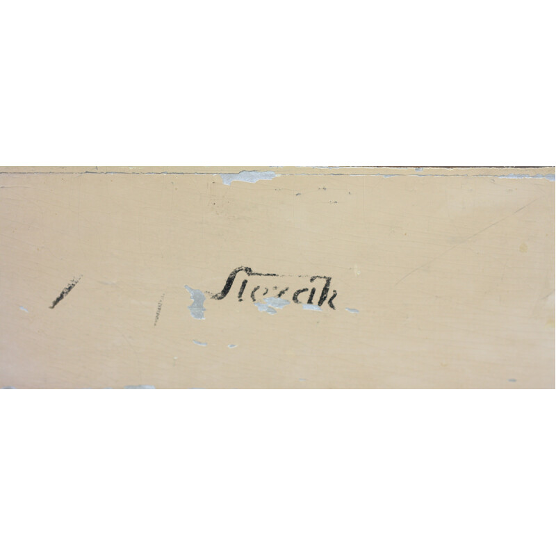 Table de chevet vintage avec tiroir, Robert SLEZAK - 1940