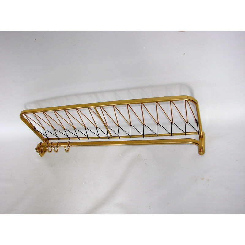 Aluminium vintage wall hanger, 1960s