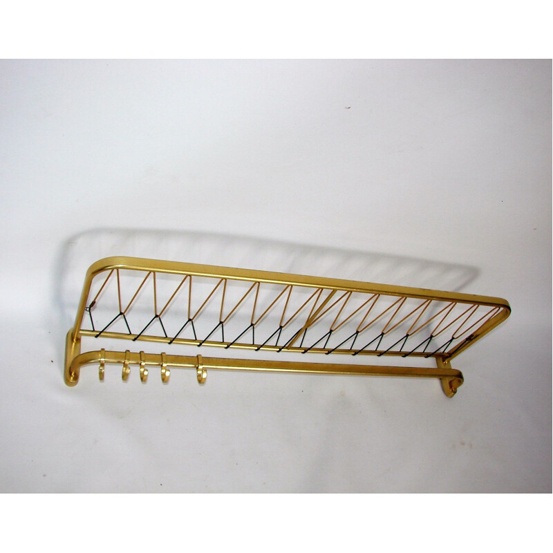 Aluminium vintage wall hanger, 1960s