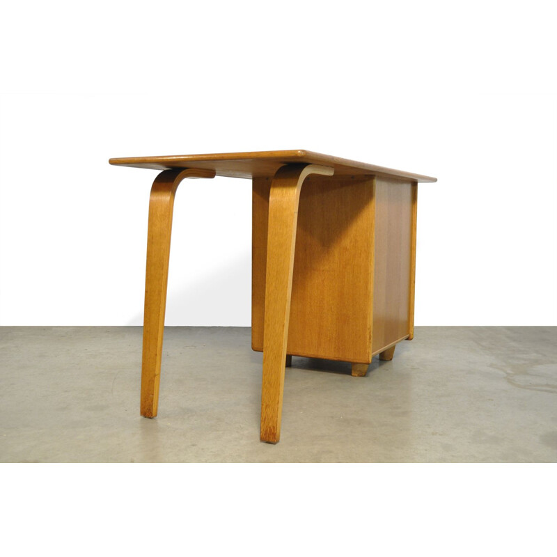 Vintage oak desk by Cees Braakman for Pastoe, 1950