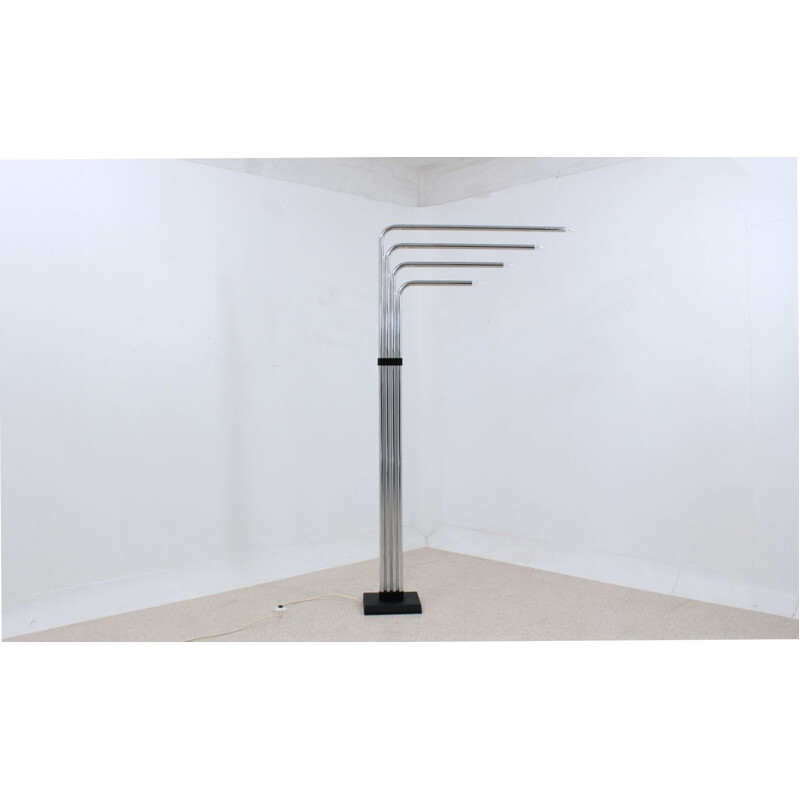 Vintage floor lamp with 4 arms by Goffredo Reggiani, Italian 1970