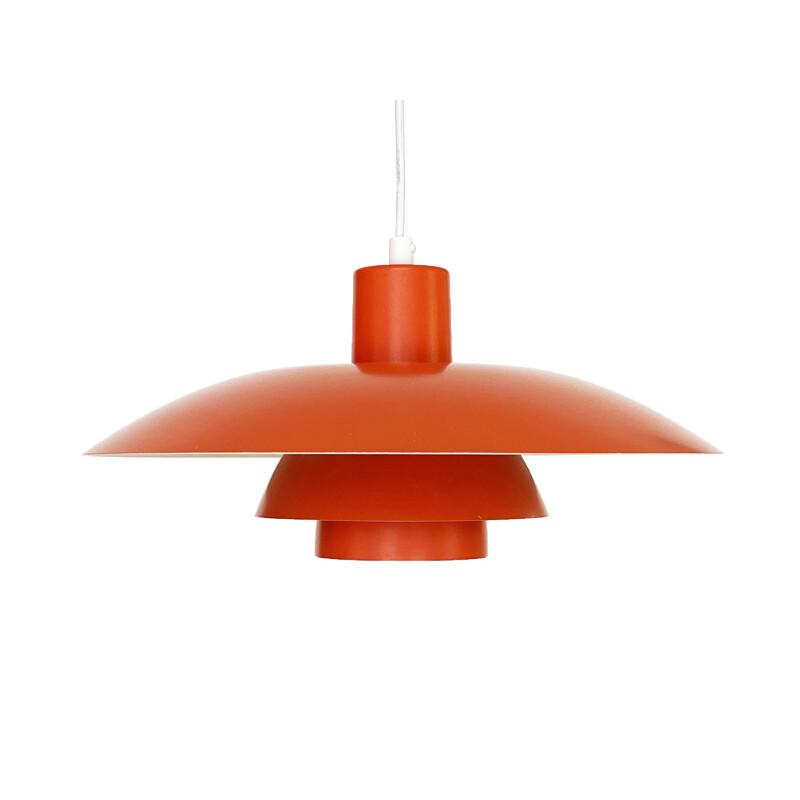 Vintage red PH 43 pendant lamp by Poul Henningsen for Louis Poulsen, Denmark 1970