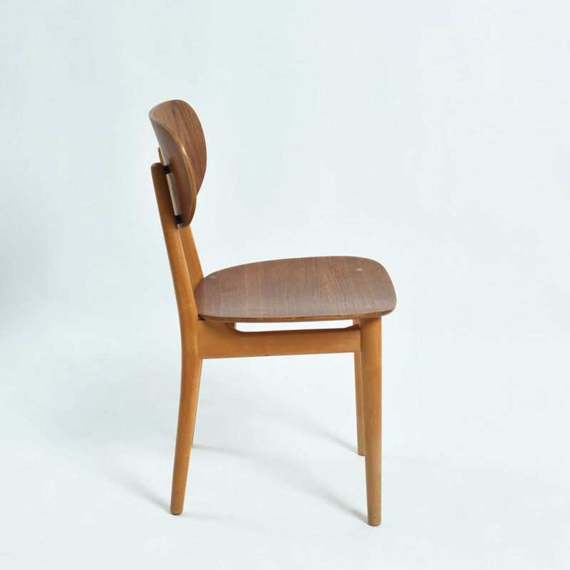 Ensemble de 4 chaises vintage en bois de Cees Braakman pour Pastoe, 1950