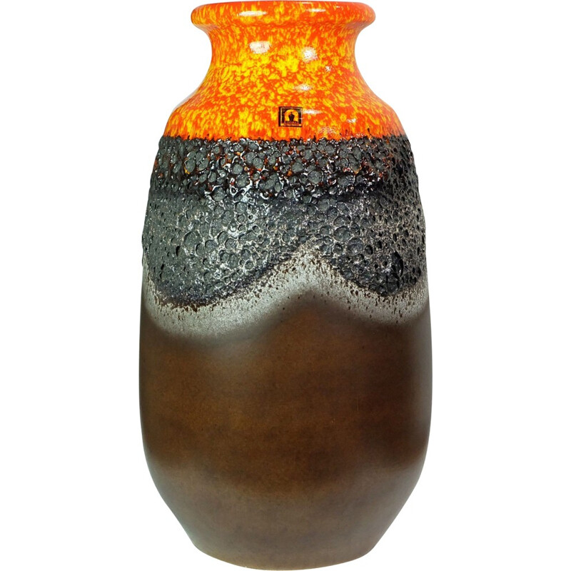 Jasba vase in Fat Lava ceramic - 1960s 