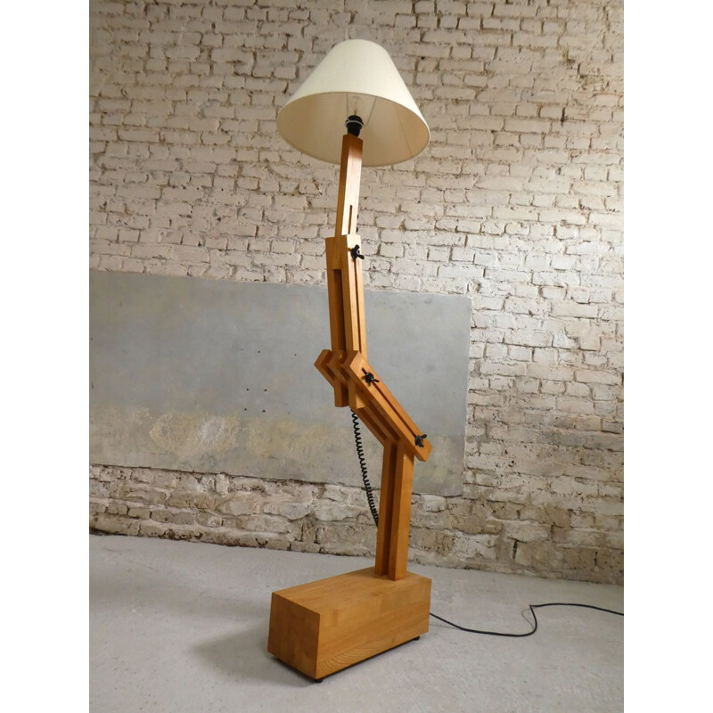 Paire de lampadaires vintage de Daniel Pigeon, 1980
