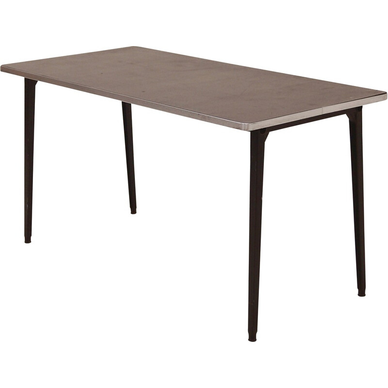 Mid-Century Ahrend de Cirkel industrial table in linoleum, Friso Kramer - 1950s