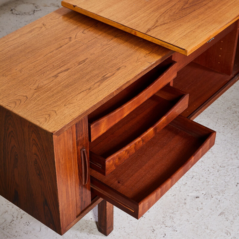 Rosewood vintage executive desk by Arne Vodder