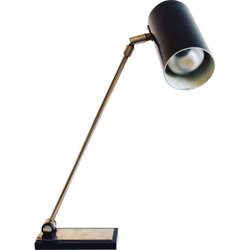 Dutch Philips desk lamp in metal - 1950s