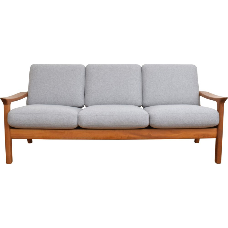 Mid-century teak sofa by Juul Kristensen, Denmark 1960s