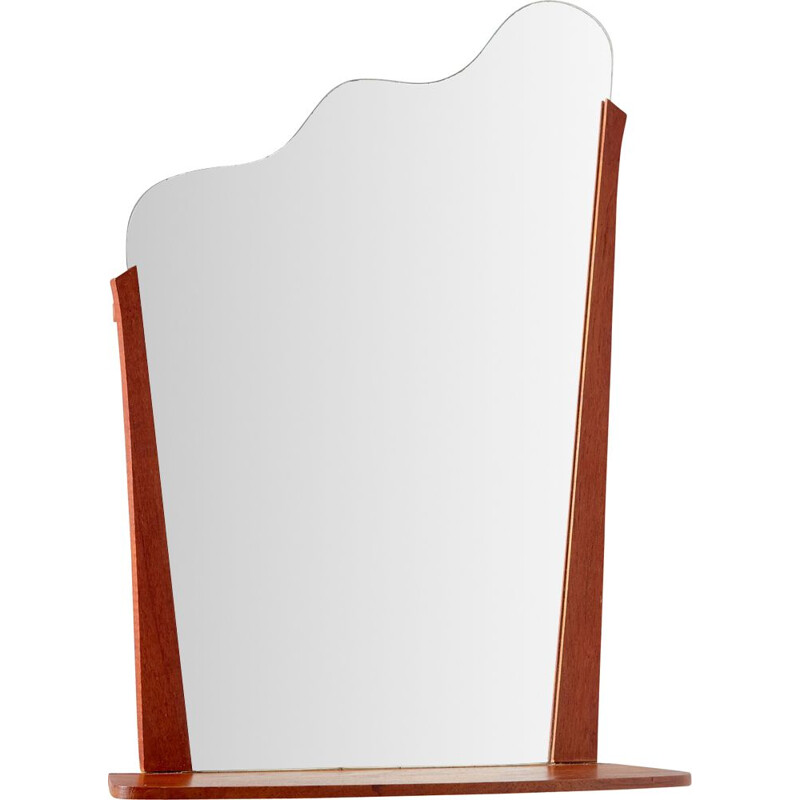 Vintage teak framed mirror, Danish