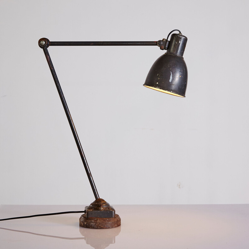 Mid century adjustable workshop lamp