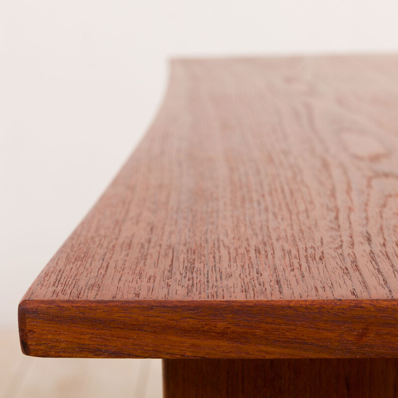 Mid century teak free standing desk with 3 drawers, Denmark